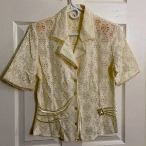 Beige top, like new, fits size 8 or 10